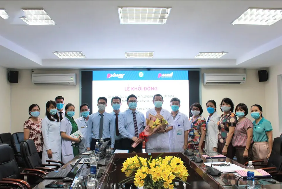 Đoàn chuyên gia của PPower Group cùng Ban lãnh đạo của Bệnh viện 199 – Bộ Công An tại buổi lễ khởi động dự án đào tạo