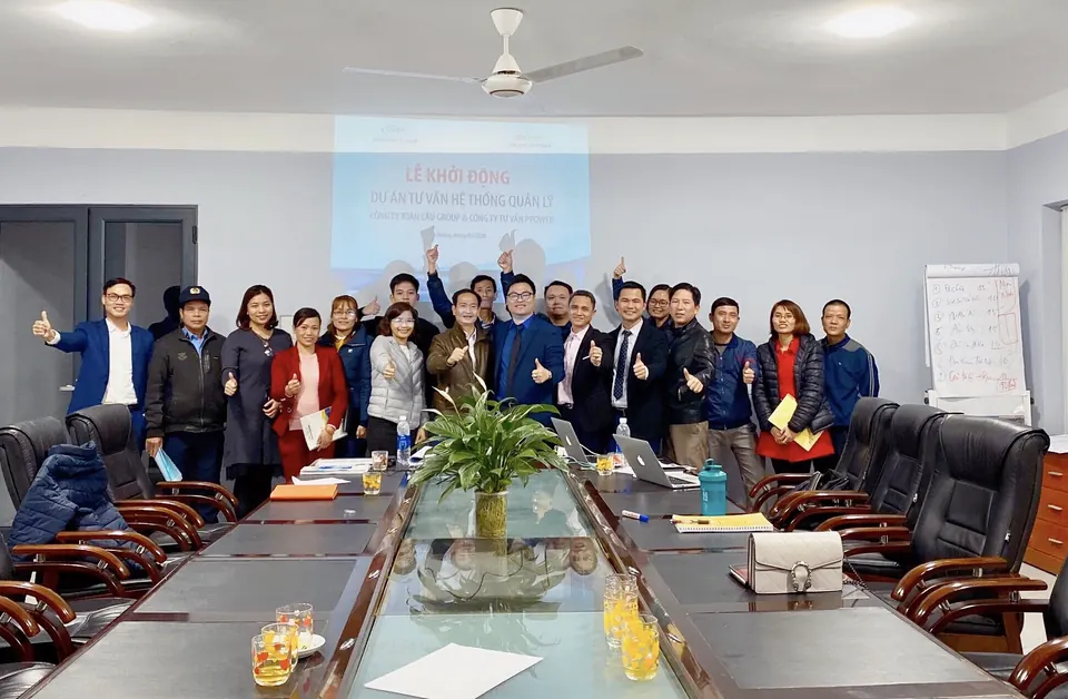 Lễ khởi công của dự án tư vấn đào tạo của PPower Group với Công ty CP Toàn Cầu