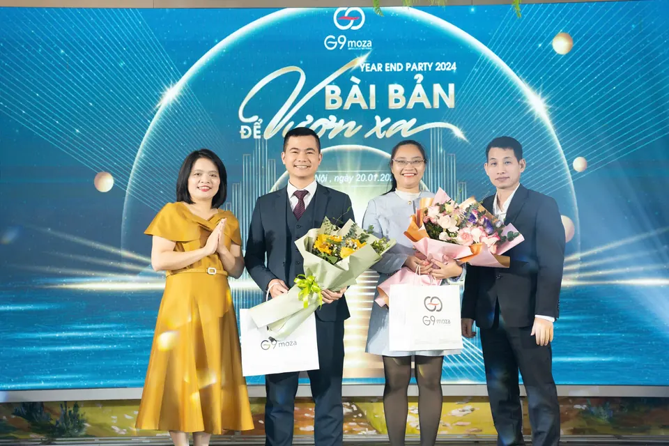 Đội ngũ chuyên gia của PPower Group tại buổi Year Party 2024 của Công ty G9 Moza